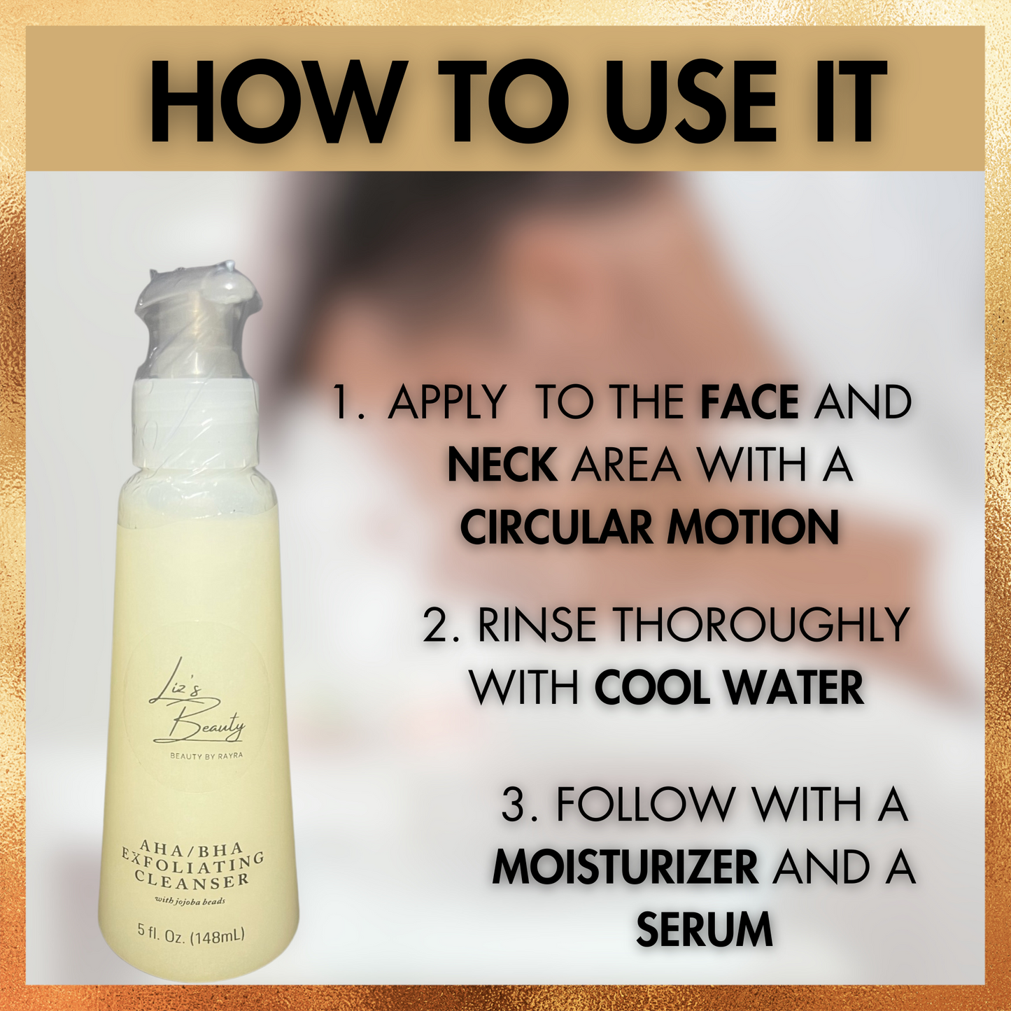 AHA/BHA EXFOLIATING CLEANSER | Liz's Beauty™